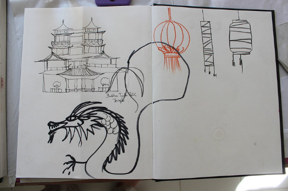 Chinatown Painting - Buddha Tooth Relic Temple Singapore