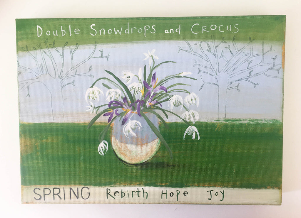 Double Snowdrops & Crocus