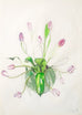 Tulips in a Vase - Original Drawing on Paper -SOLD