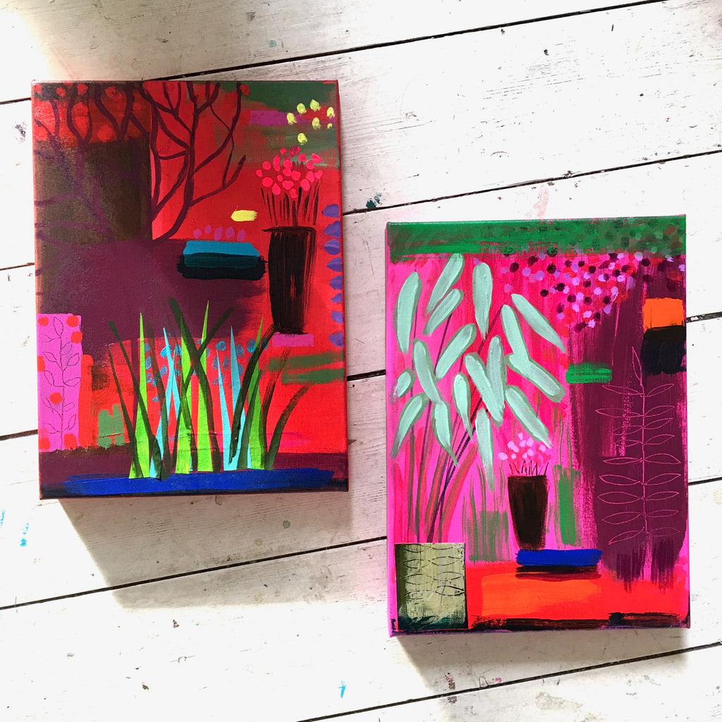 Meet Me at the Healing Garden - Original Painting