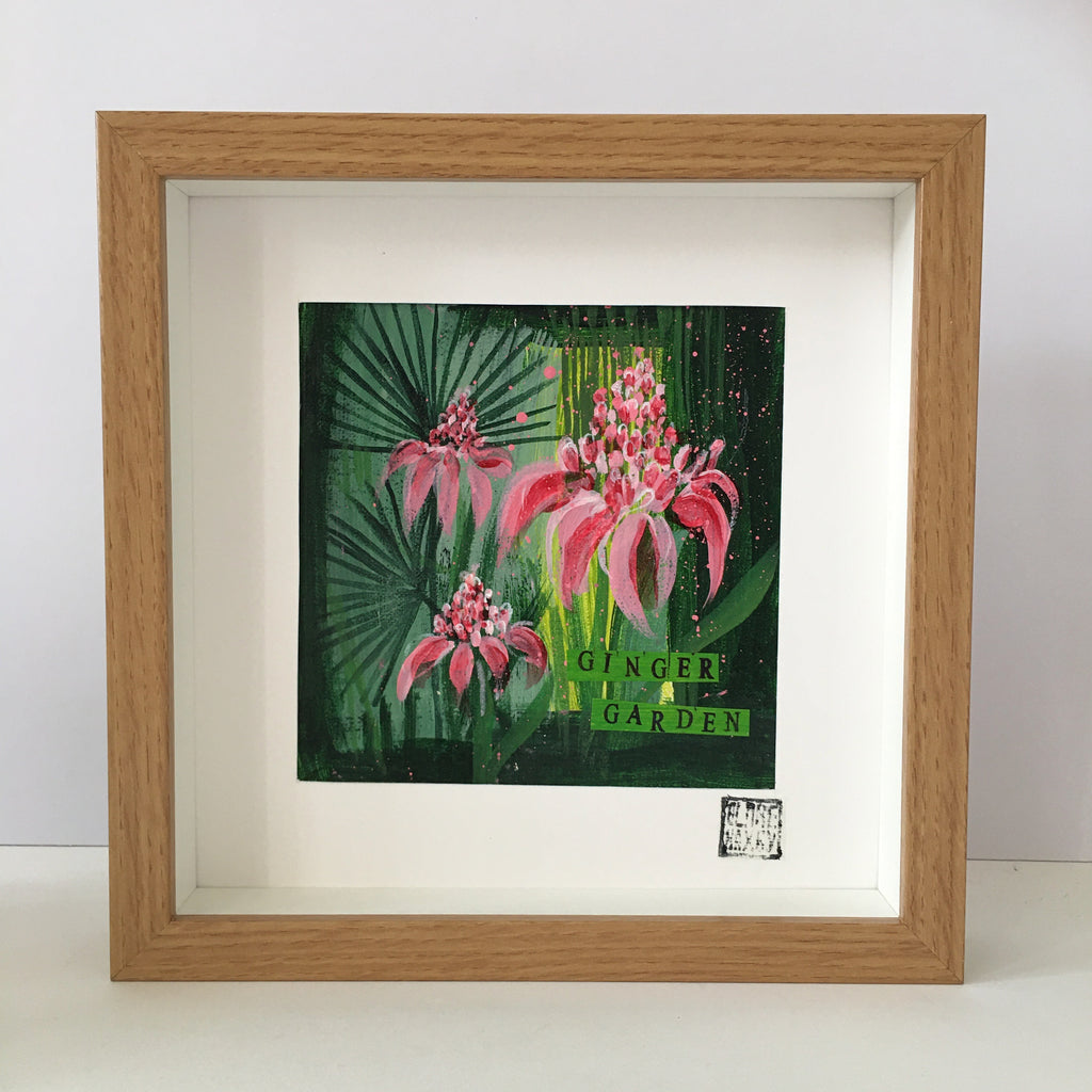 Torch Ginger & Fan Palms in the Ginger Garden (Ginger Garden XI)