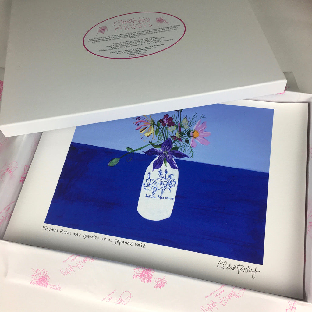 4 Signed FLOWERS Prints in a Gift Box