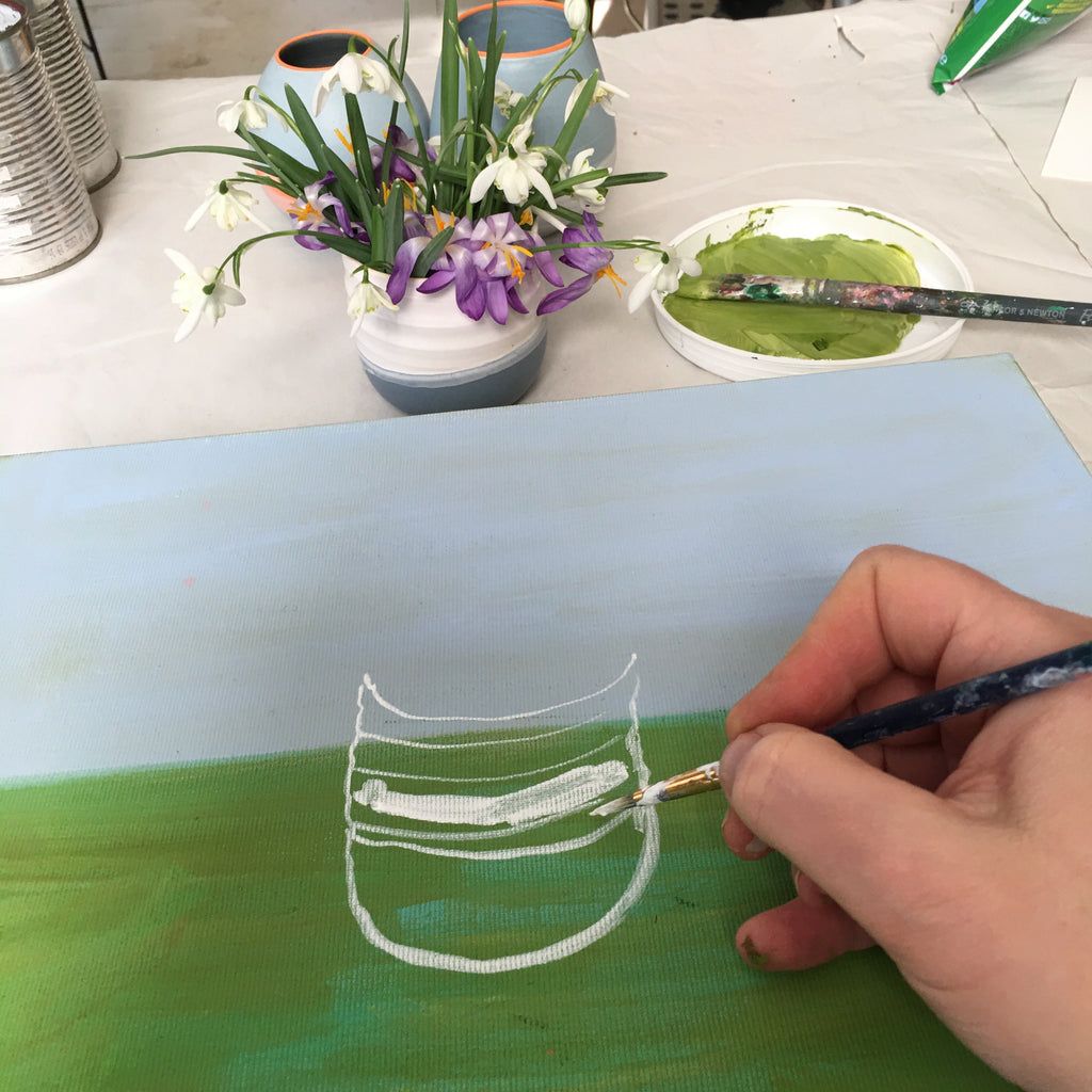 #ClareHaxbyFlowers 74 - Spring Snowdrop & Crocus