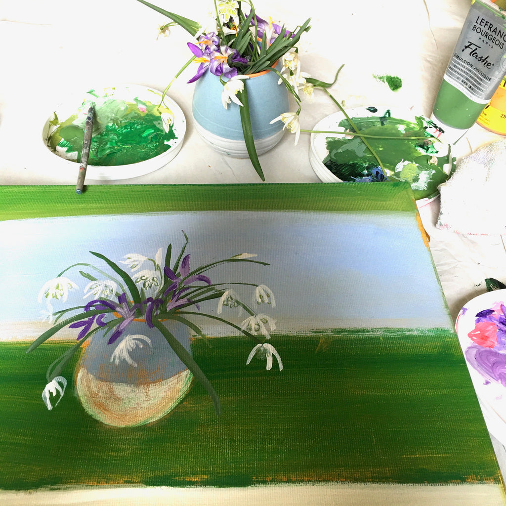 Double Snowdrops & Crocus