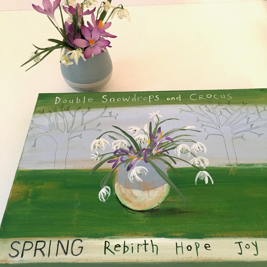 Double Snowdrops & Crocus