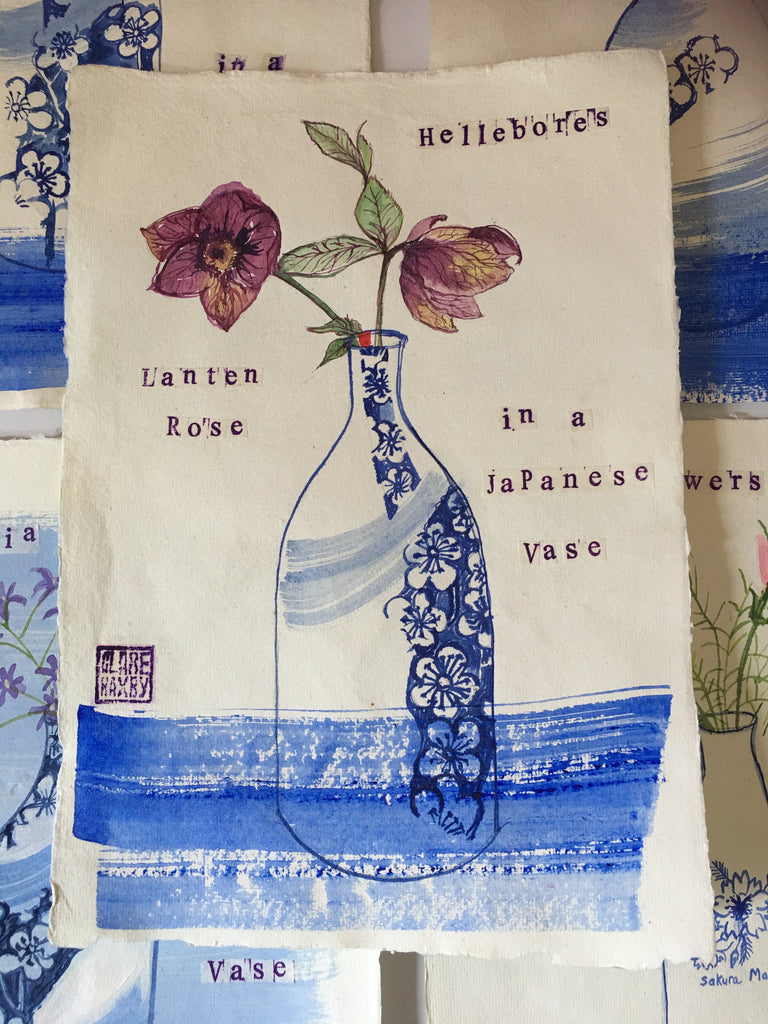 Lanten Rose in a Japanese Vase