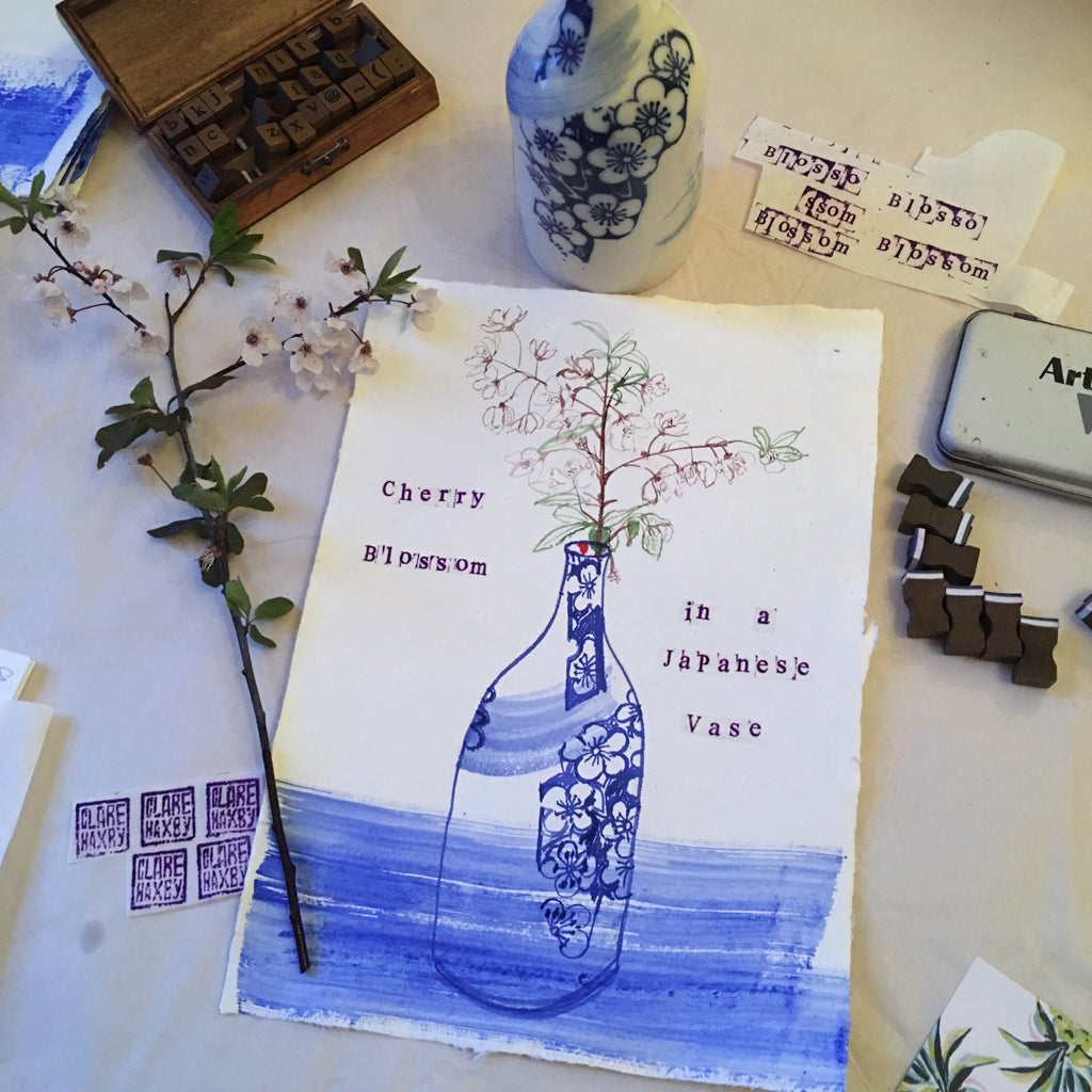 Cherry Blossom in a Japanese Vase