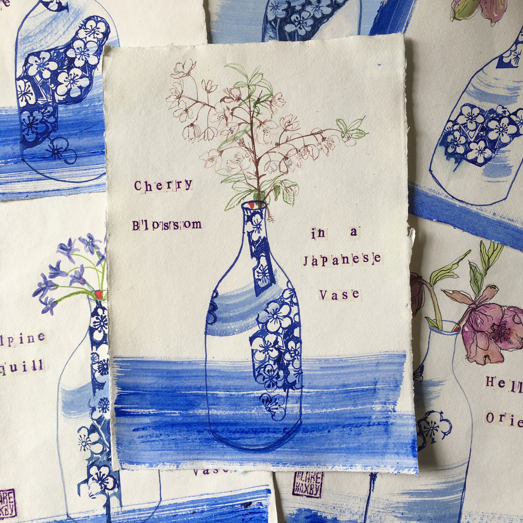 Cherry Blossom in a Japanese Vase