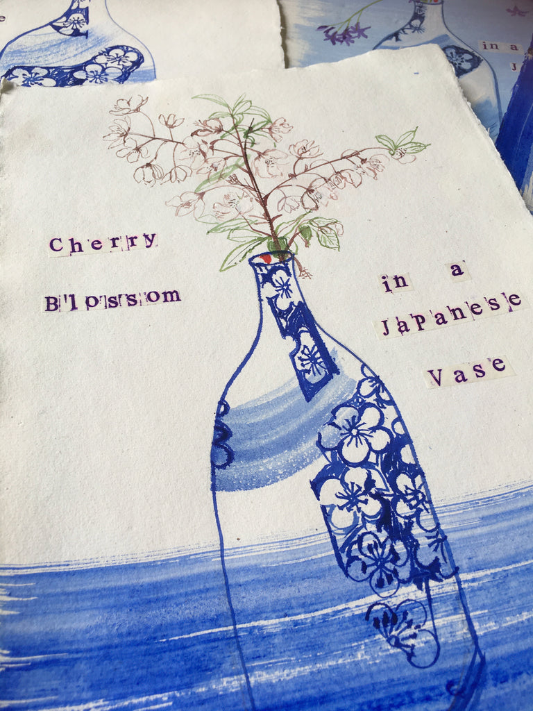 Cherry Blossom in a Japanese Vase