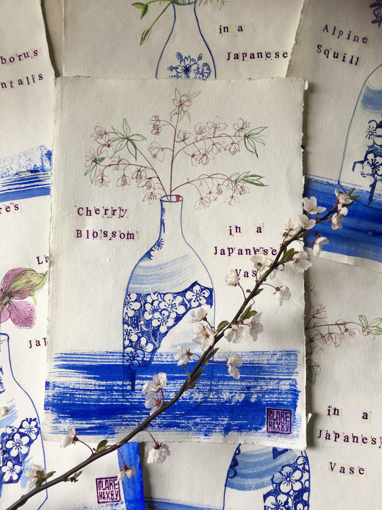 Cherry Blossom in a Japanese Vase