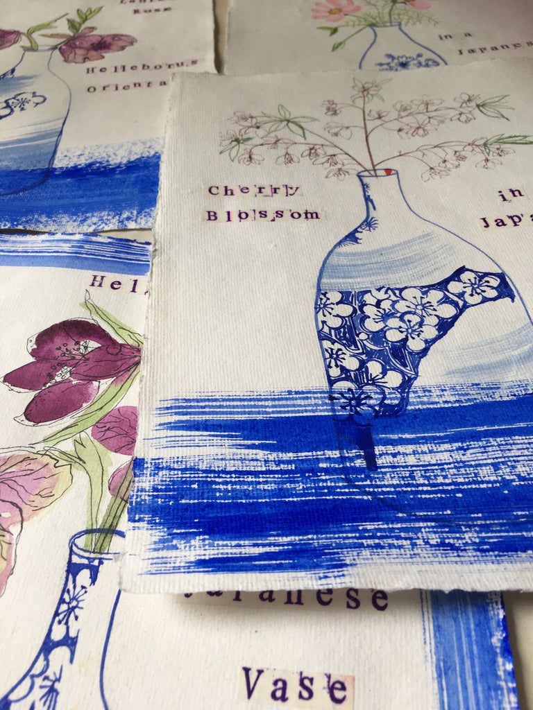 Cherry Blossom in a Japanese Vase