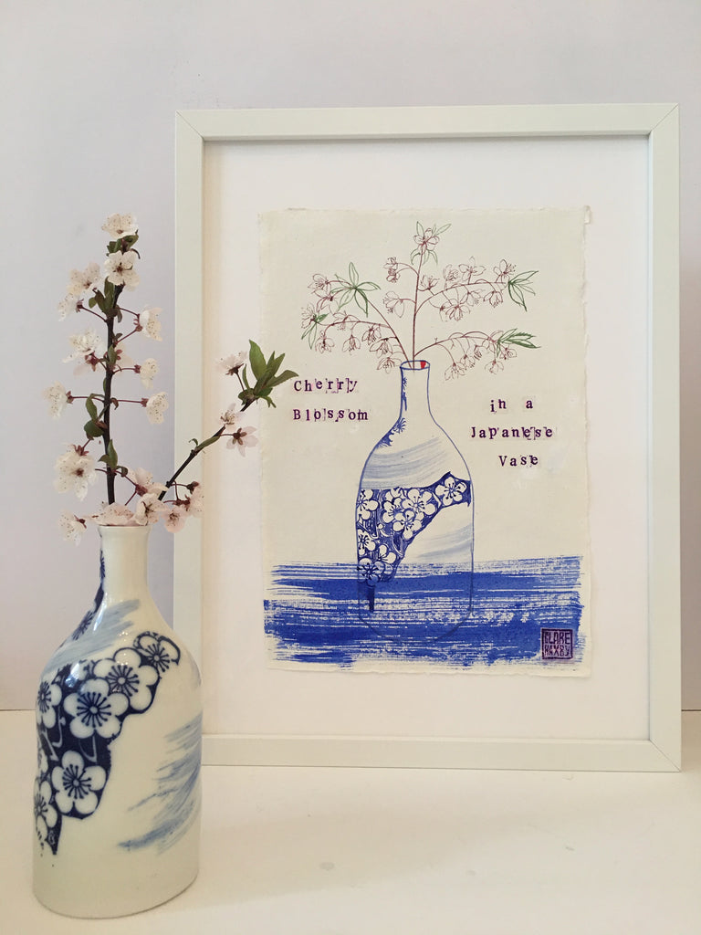 Cherry Blossom in a Japanese Vase