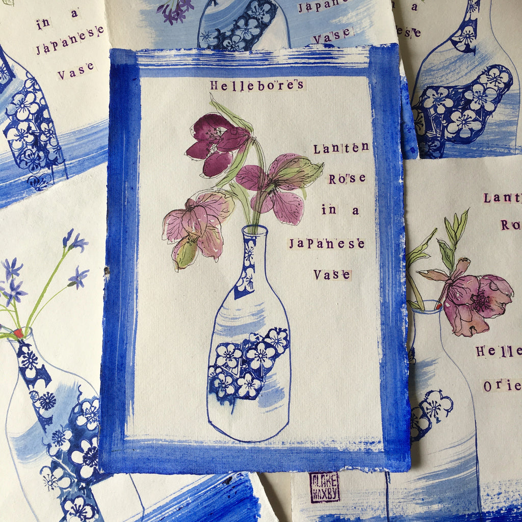 Lanten Rose in a Japanese Vase