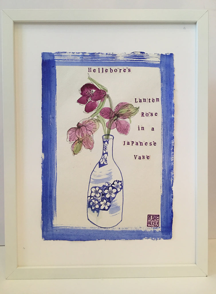 Lanten Rose in a Japanese Vase