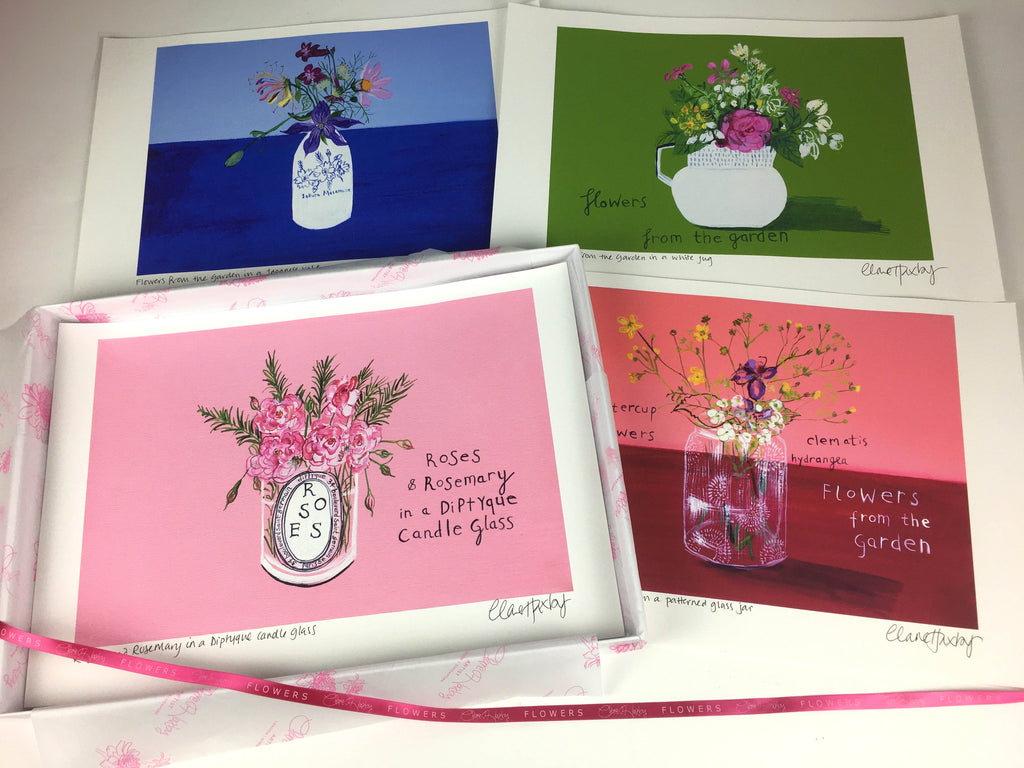 'Flowers from the Garden' Fine Art Print, Signed by the Artist