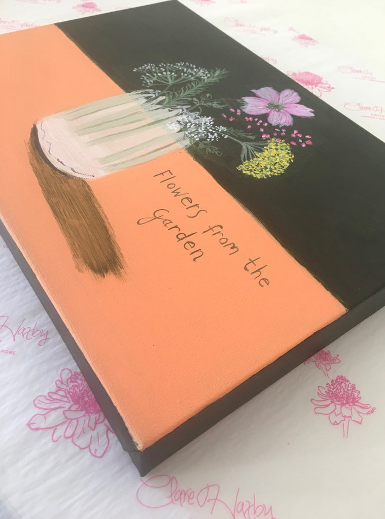 97 'Flowers From The Garden' ORIGINAL PAINTING