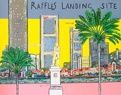 Raffles Landing Site - Original Painting