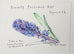 Divinely Perfumed Blue Hyacinth - Original Drawing