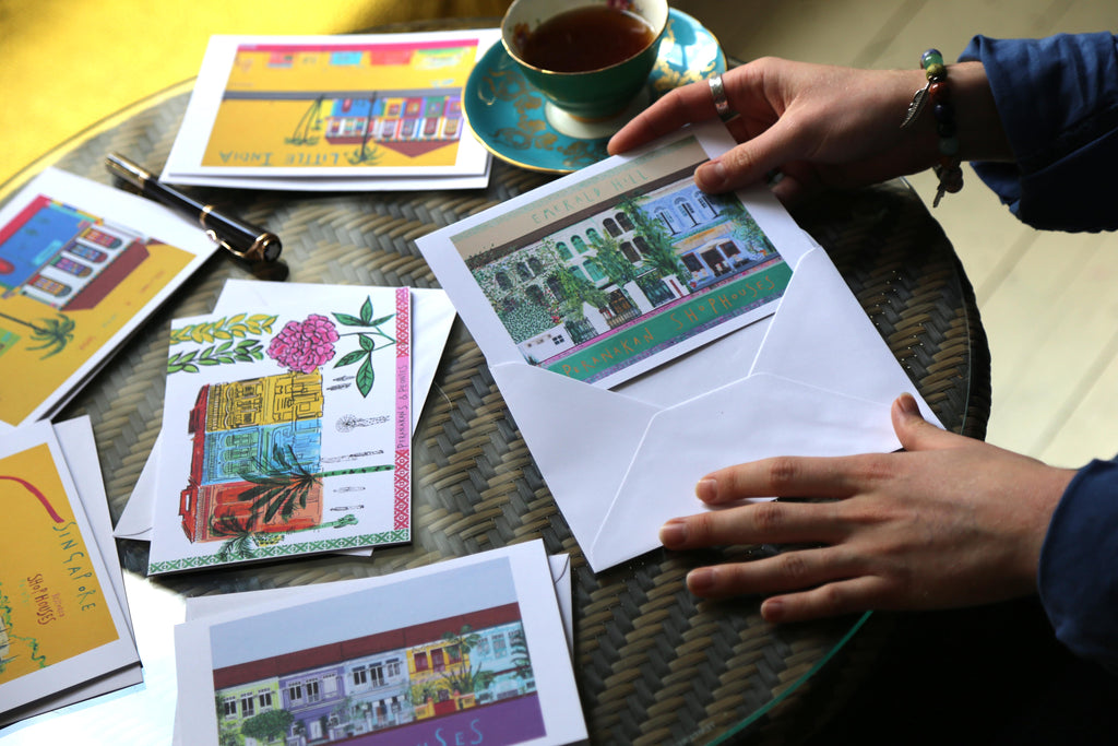 Singapore Greetings Cards - Shophouses Collection