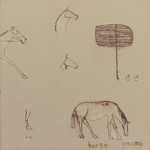 Horse Grazing Limited Edition Print Clare Haxby