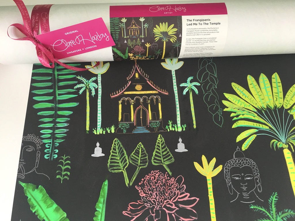 The Frangipanis Led Me to the Temple - Signed Edition Print