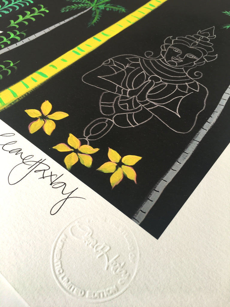 The Frangipanis Led Me to the Temple - Signed Edition Print