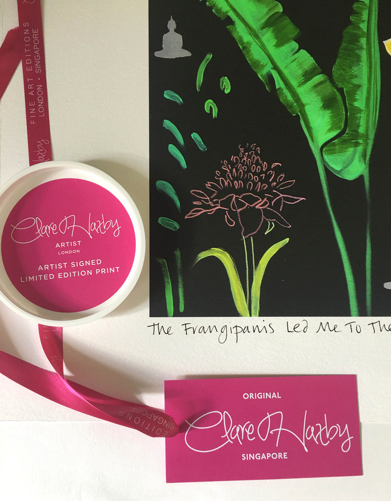 The Frangipanis Led Me to the Temple - Signed Edition Print