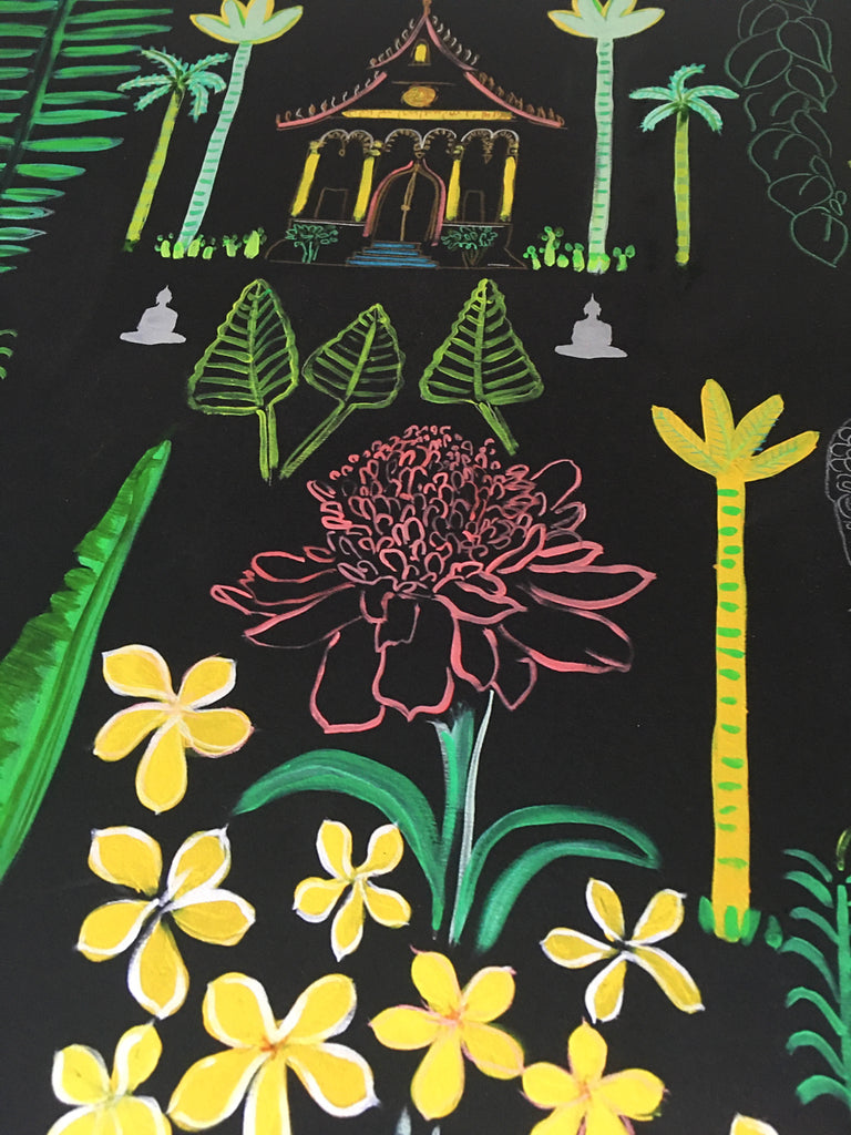 The Frangipanis Led Me to the Temple - Signed Edition Print