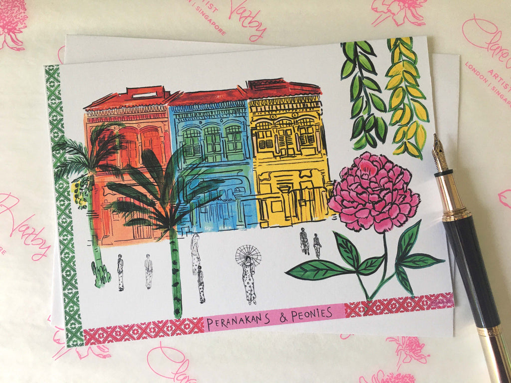 Singapore Greetings Cards - Shophouses Collection