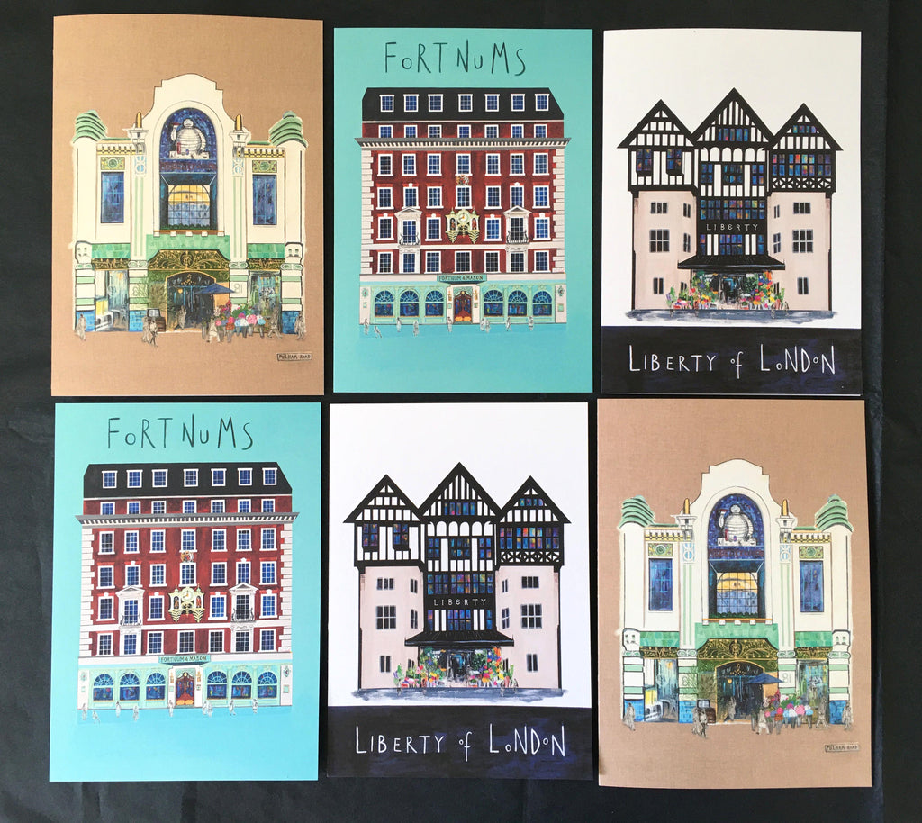 Artistic Architecture of London - Greetings Cards PACK A