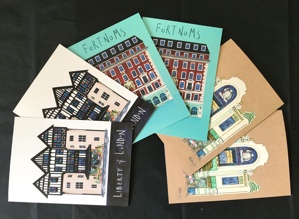 Artistic Architecture of London - Greetings Cards PACK A