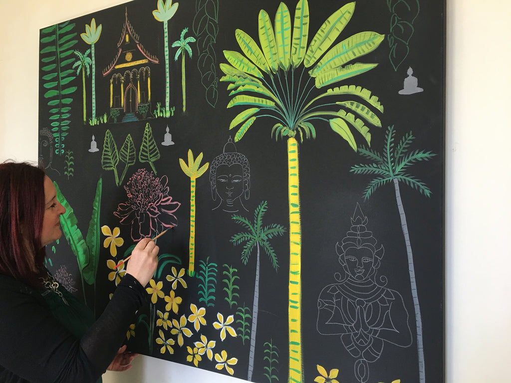 The Frangipanis Led Me to the Temple Original Painting