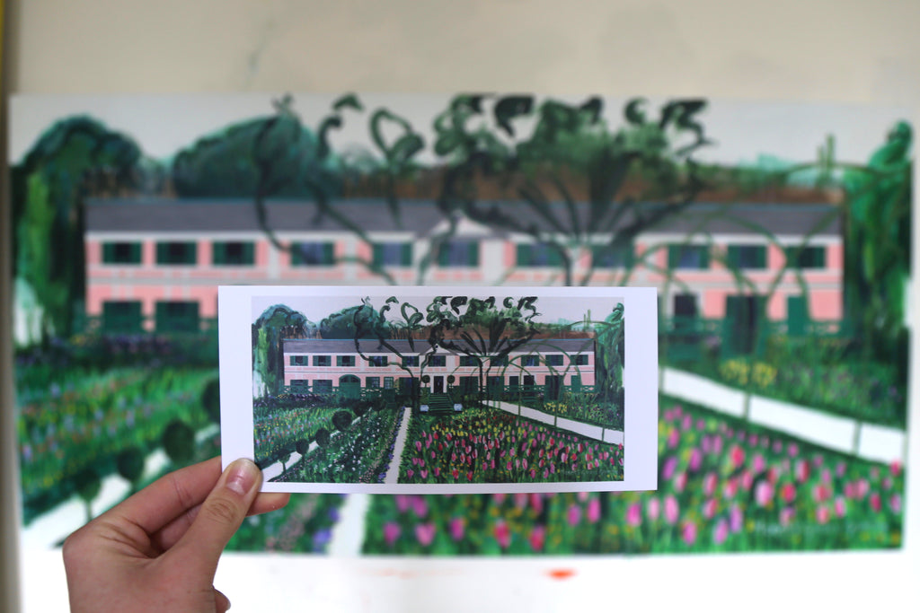 Greetings Cards Pack of 3 - Monet's Garden Giverny