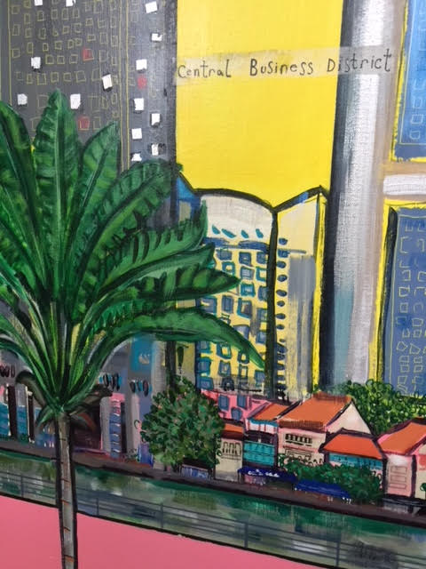 Raffles Landing Site - Original Painting