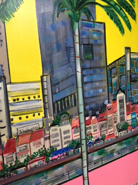 Raffles Landing Site - Original Painting