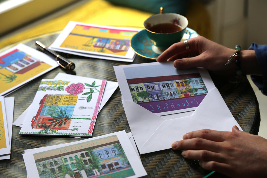 Singapore Greetings Cards - Shophouses Collection