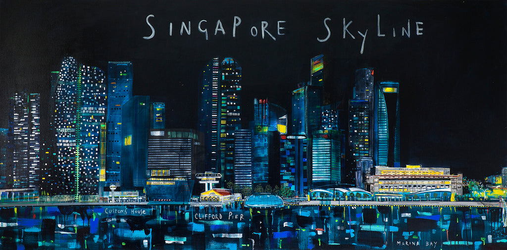Singapore Skyline - Original Painting
