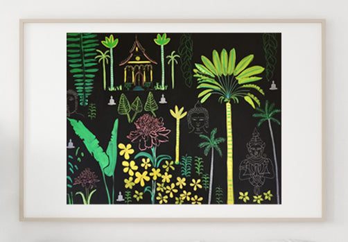 The Frangipanis Led Me to the Temple - Signed Edition Print