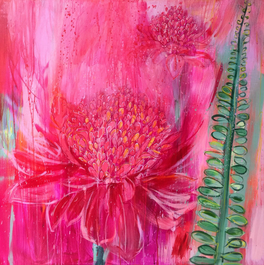 Clare Haxby The Ginger Lilies Called To Me Original Painting
