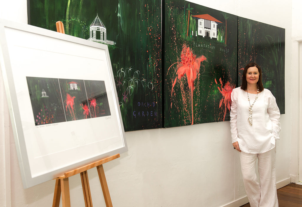 The Botanic Gardens, Singapore - Original Painting (Tryptych)