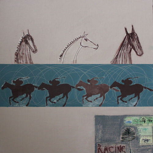 The Final Furlong Print by Clare Haxby