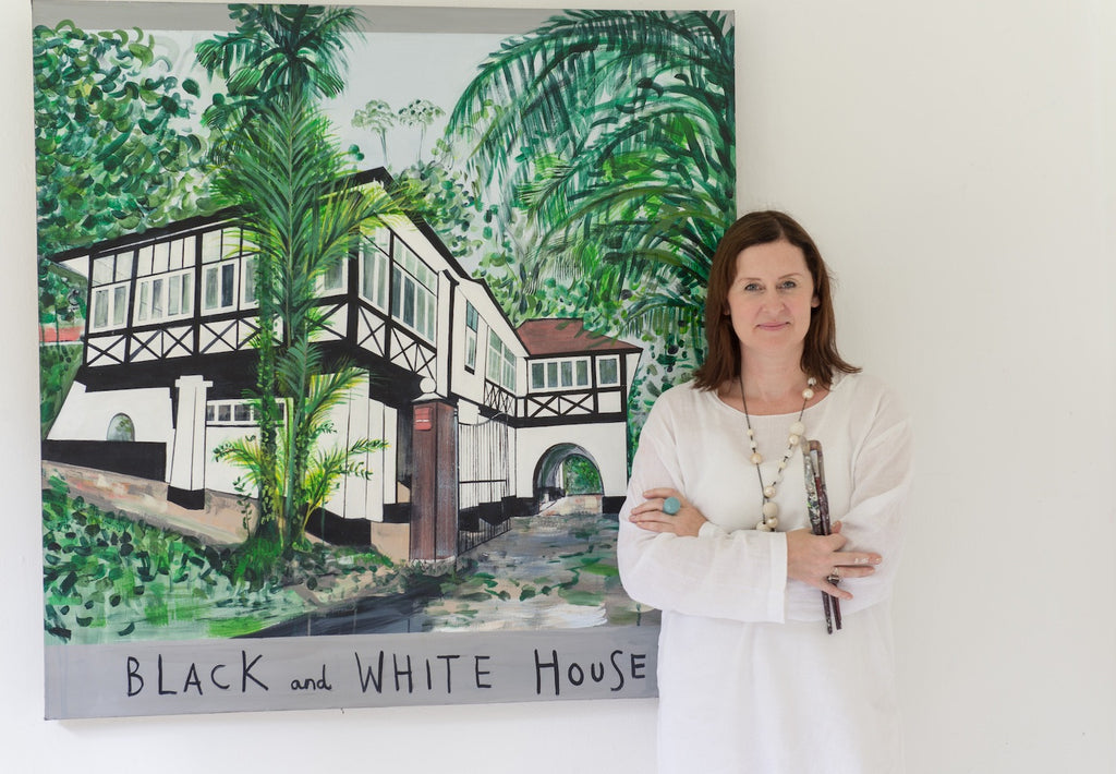 Black & White House, Singapore - Original Painting