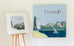 Esplanade Painting and Print by Clare Haxby