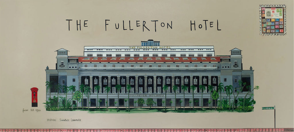 Fullerton Hotel Painting Clare Haxby