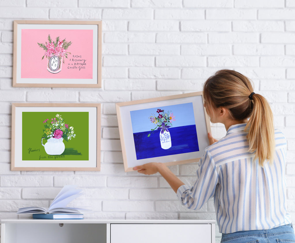 'Flowers from the Garden' Fine Art Print, Signed by the Artist