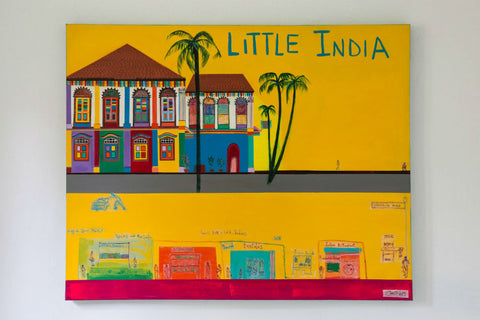 Little India Painting By Clare Haxby