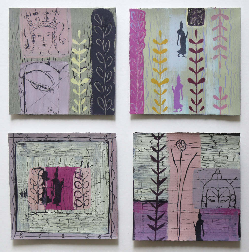 Meditate with Me - FRAMED Original Paintings