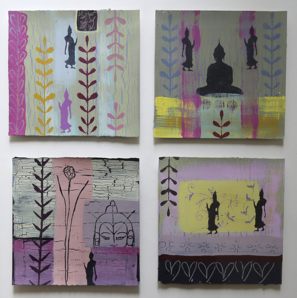 Meditate with Me - FRAMED Original Paintings