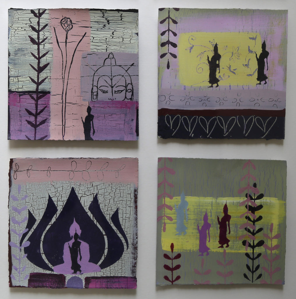 Meditate with Me - FRAMED Original Paintings