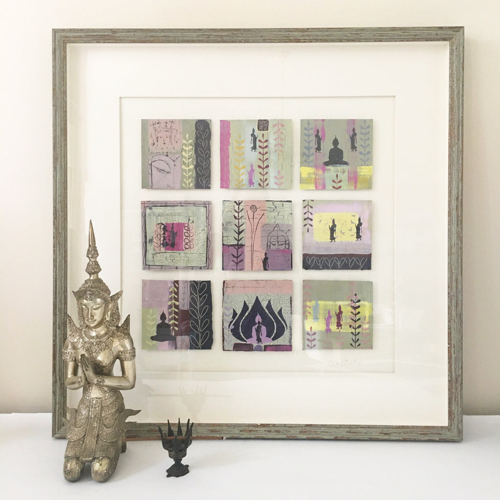Meditate with Me - FRAMED Original Paintings